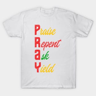 Pray Juneteenth Black History Christian African American Gift For Men Women T-Shirt